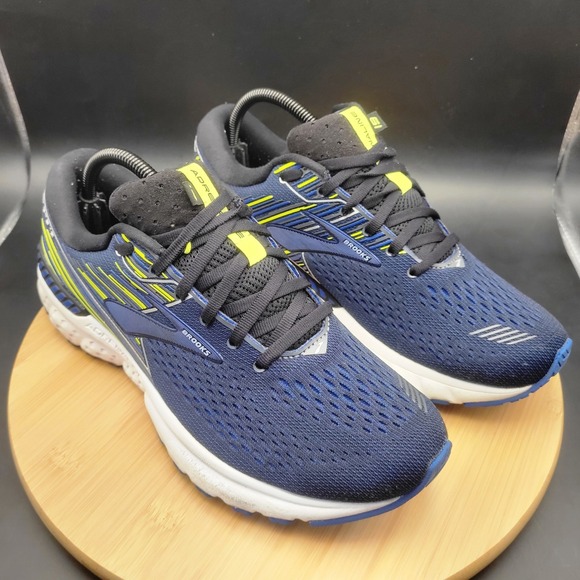 Brooks Other - Brooks Adrenaline GTS 19 Mens Navy Blue Yellow Running Shoes 1102941D069 Size 9